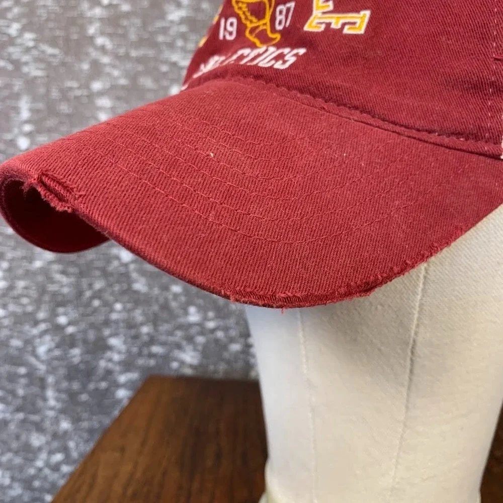 Vintage Y2K‎ Aeropostale Athletics Mesh Red Trucker Baseball Cap Hat Embroidered